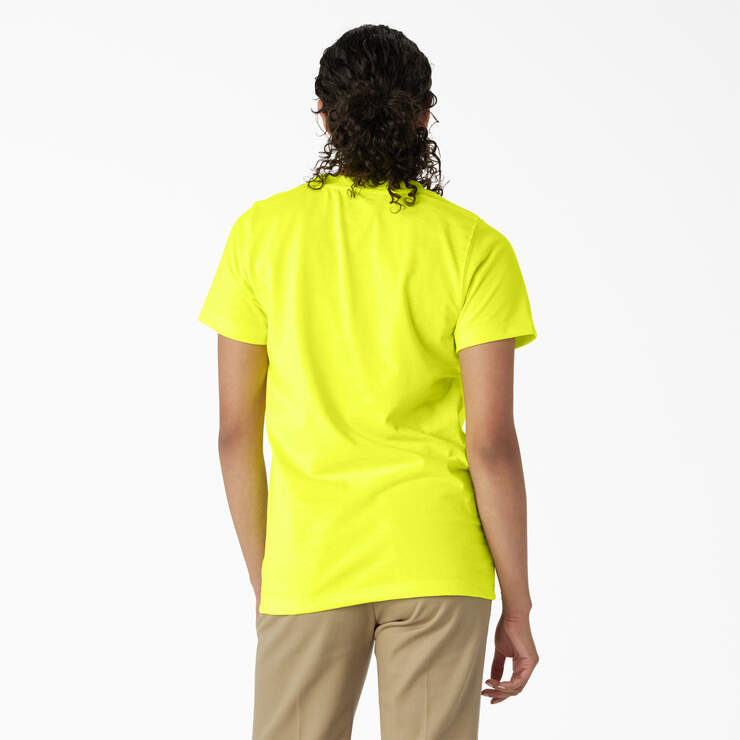 Women's Heavyweight Short Sleeve Pocket T-Shirt - Bright Yellow (BWD) image number 2