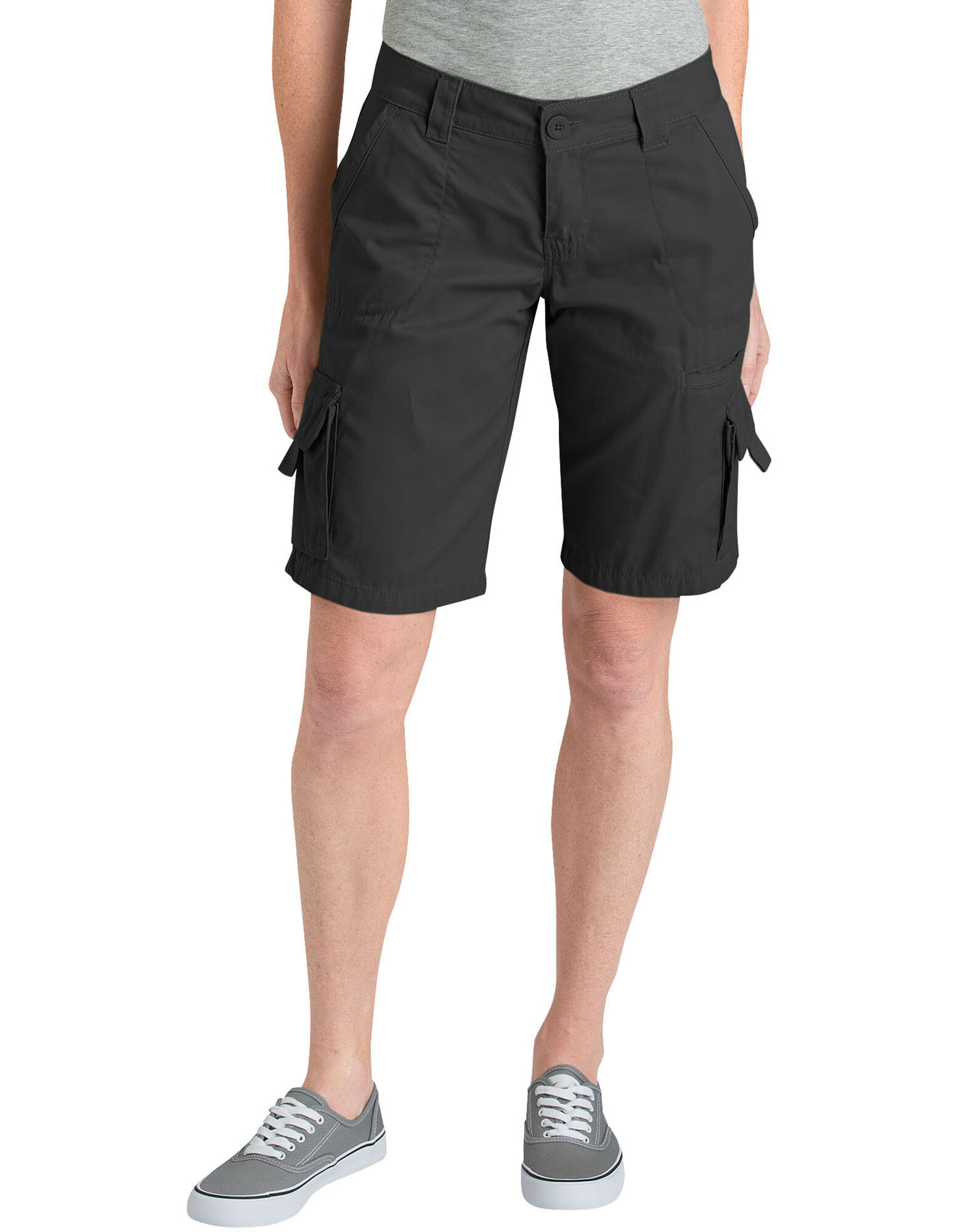 black work cargo shorts