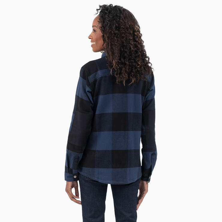Women’s DuraTech Renegade Flannel Shirt - Ink Navy Buffalo Plaid (A1C) image number 2