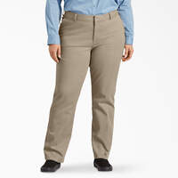 Women's Plus Perfect Shape Straight Fit Pants - Rinsed Oxford Stone (RDG2)