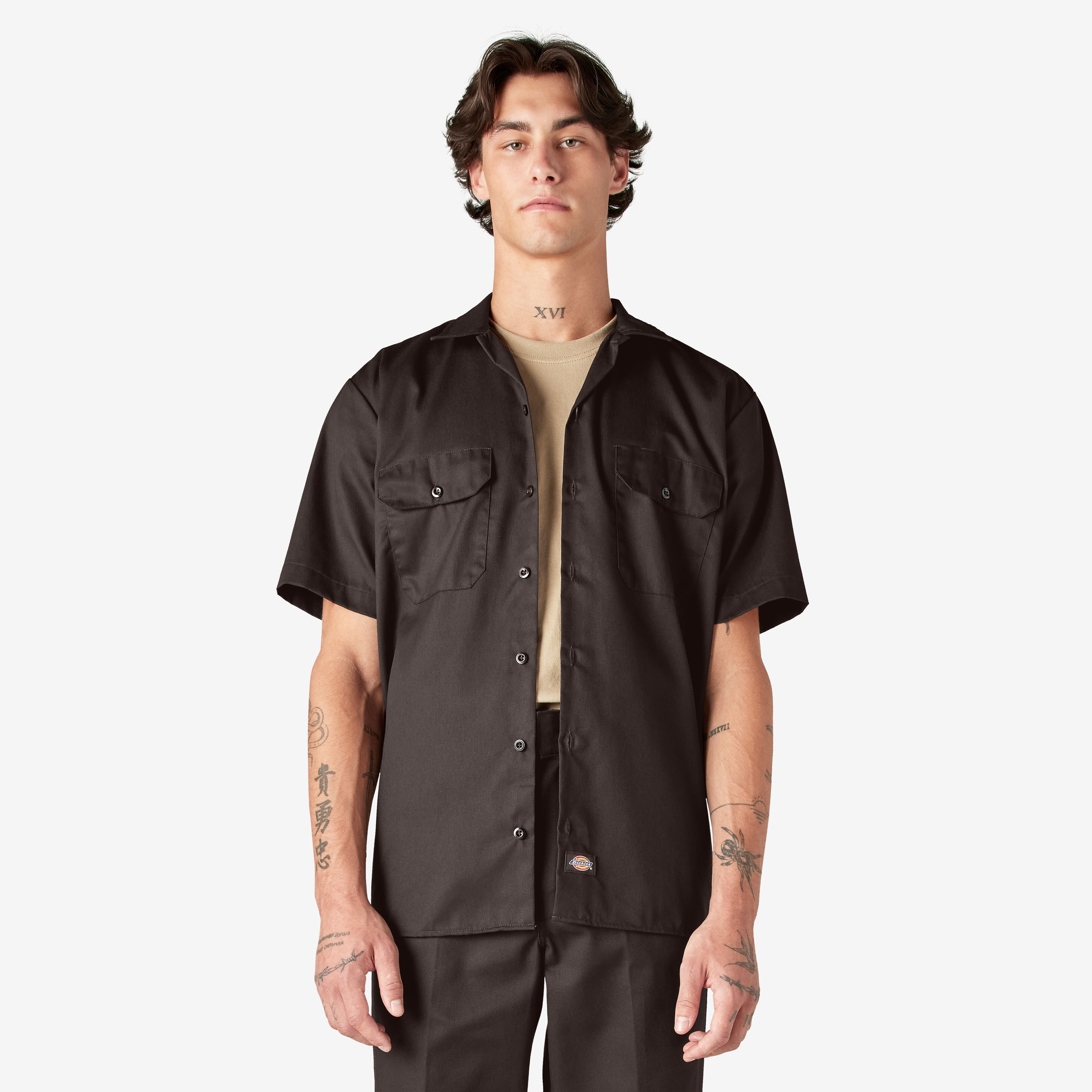 Short sleeve button down work shirts shop
