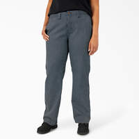 Women's Plus Hickory Stripe Carpenter Pants - Rinsed Hickory Stripe (RHS)