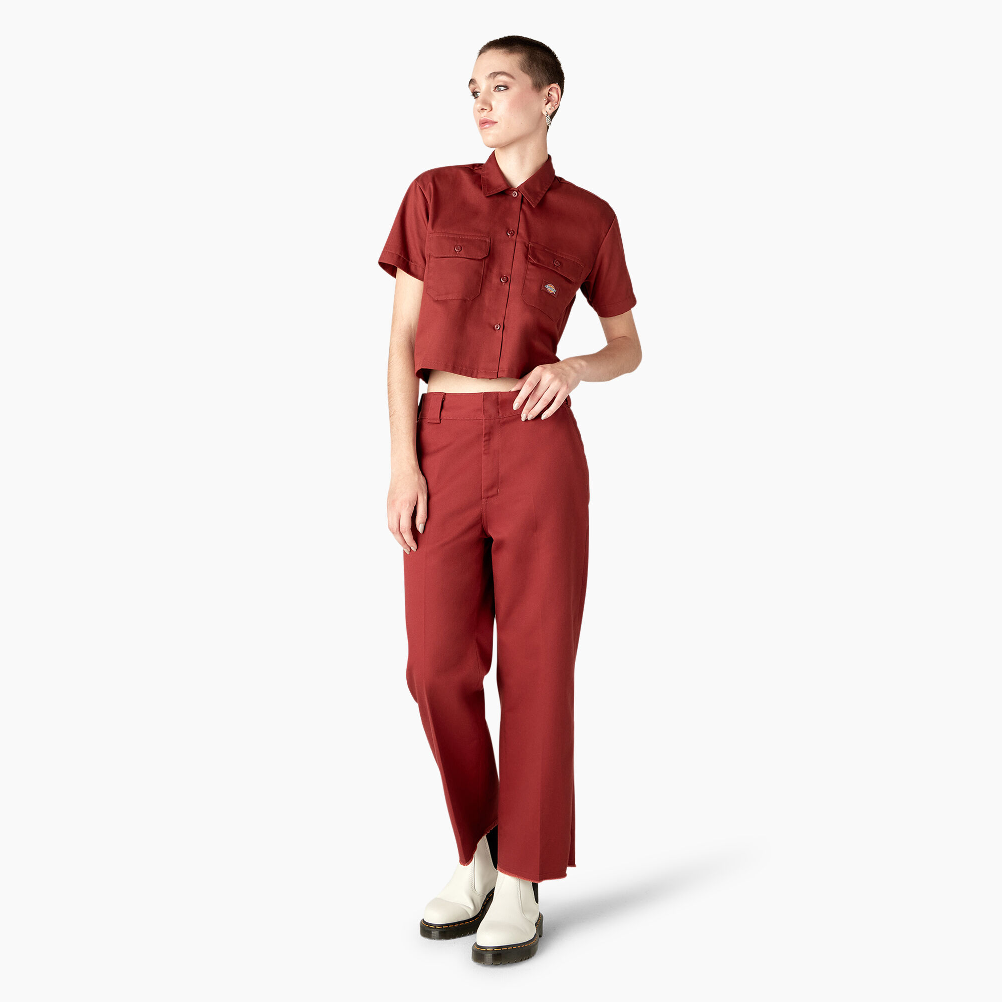 Dickies girl high rise work cropped pants sales