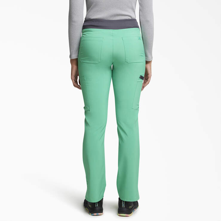 Women's EDS Essentials Cargo Scrub Pants - Emerald Ocean (EDC) image number 2