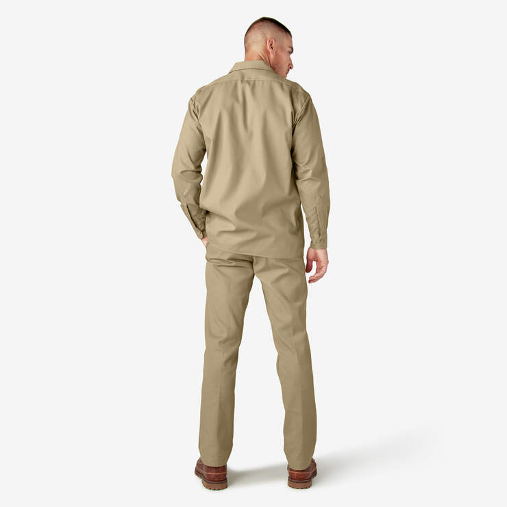Long Sleeve Work Shirt - Khaki (KH) image number 9