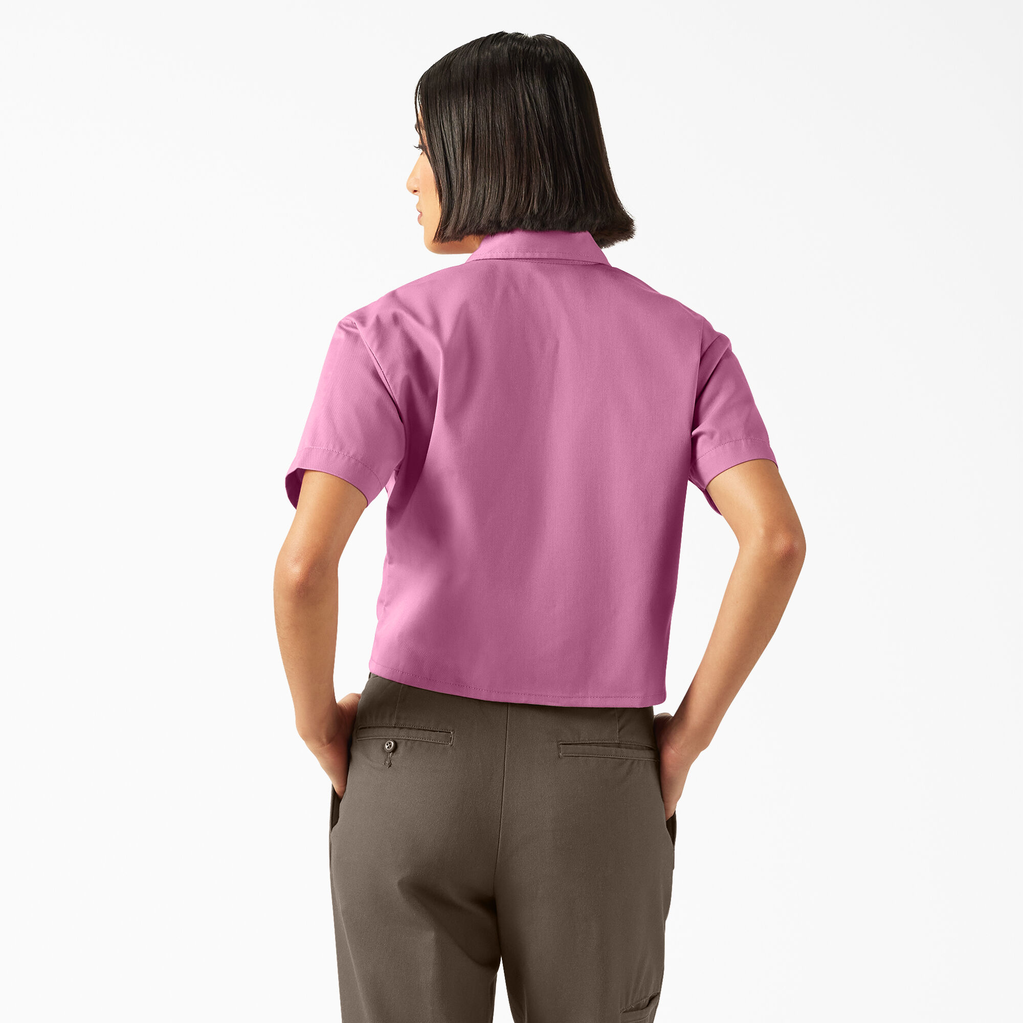 Dickies women's short sleeve work shirt top