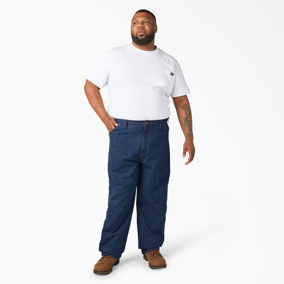 Regular Straight Fit Jeans - Stonewashed Indigo Blue &#40;SNB&#41;