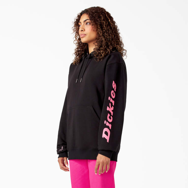 Breast Cancer Awareness Logo Hoodie - Black (KBK) image number 7