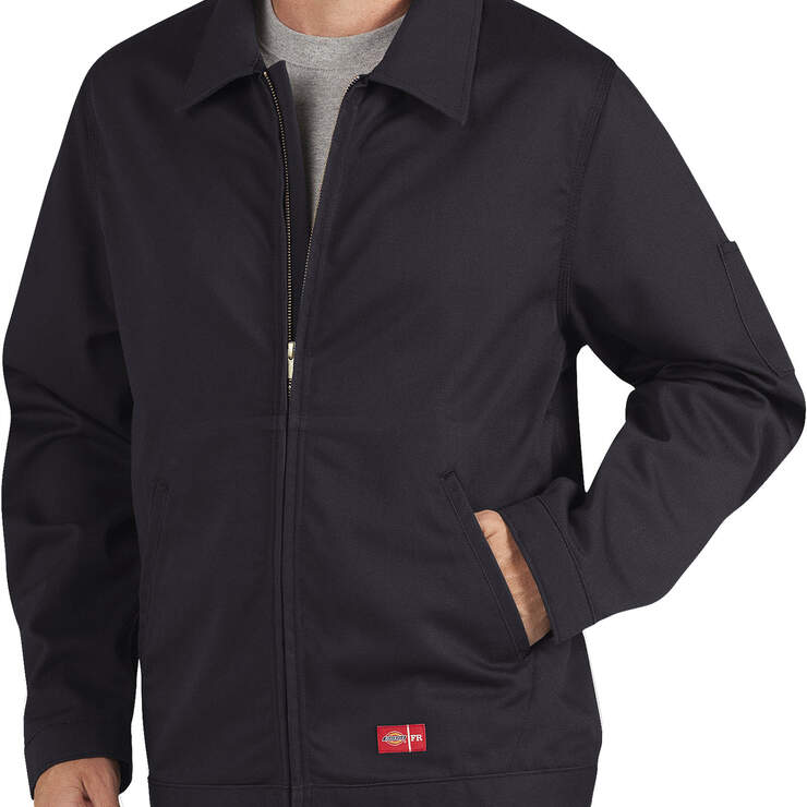Flame-Resistant Twill Jacket - Black (BK) image number 1
