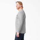 Heavyweight Long Sleeve Henley T-Shirt - Heather Gray &#40;HG&#41;