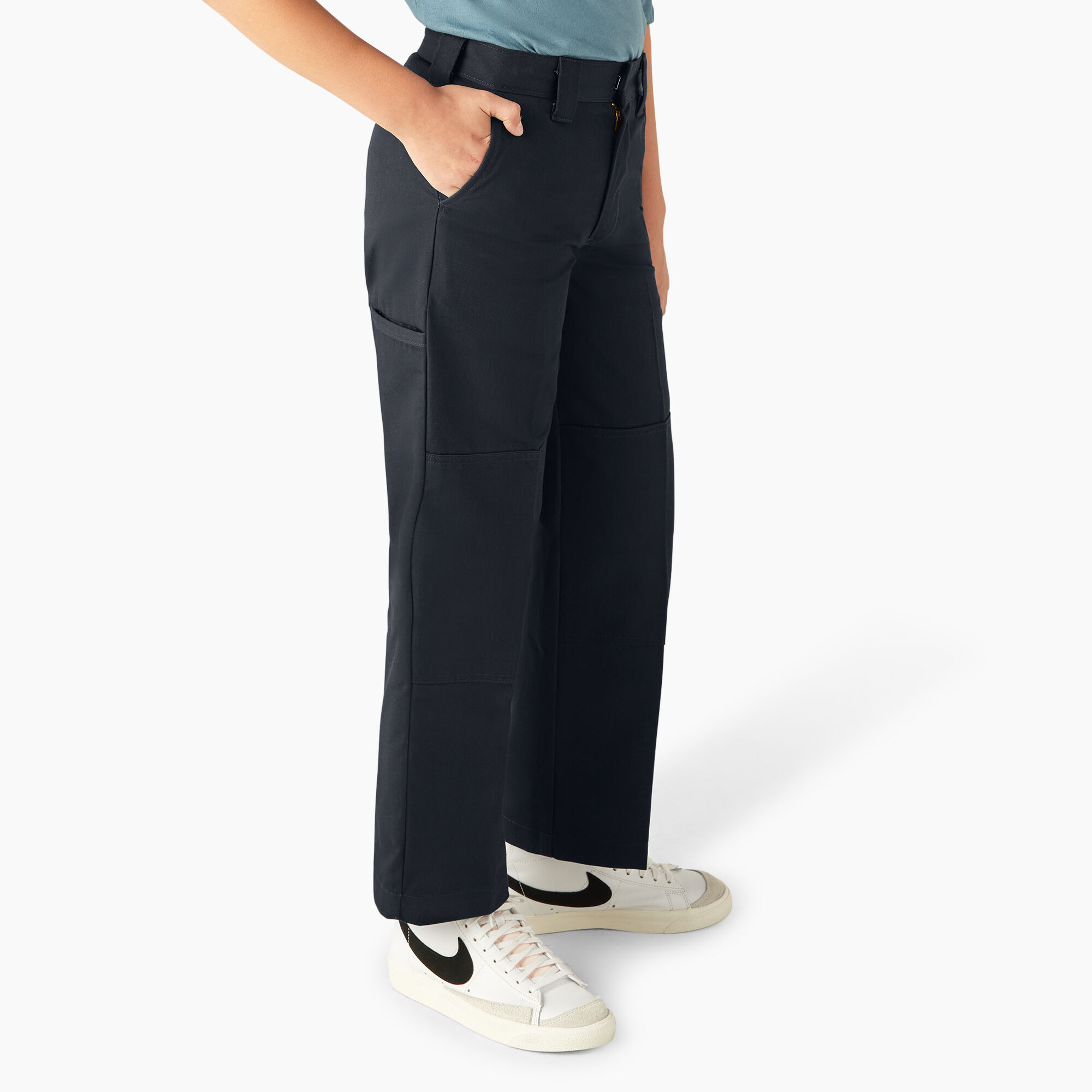 Boys' Relaxed Fit Straight Leg FlexWaist Double Knee Pants