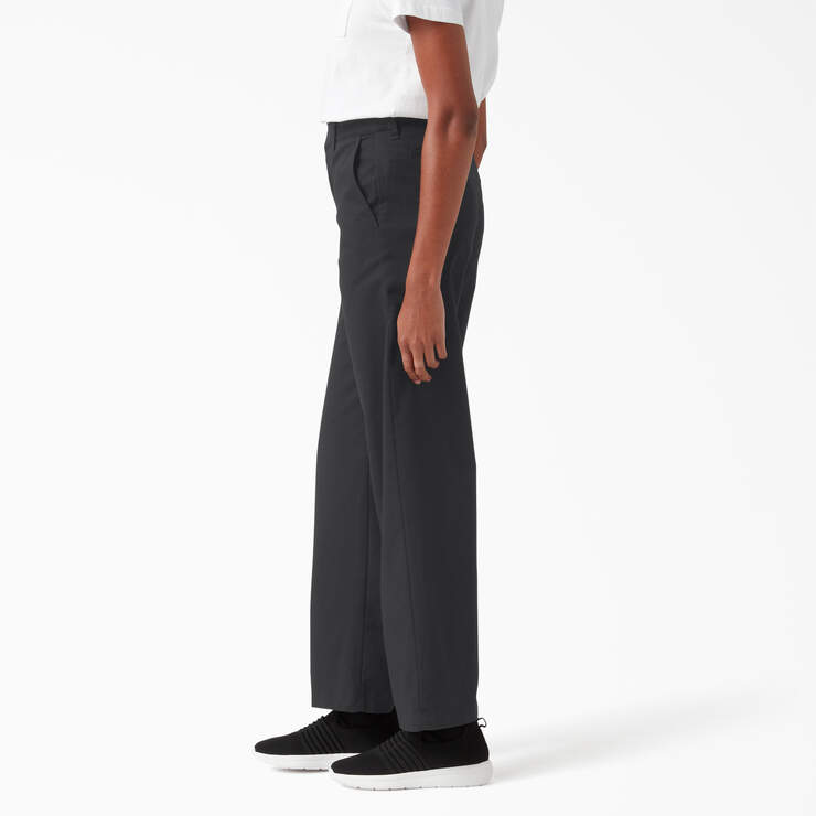 Women's Relaxed Fit Wide Leg Pants - Rinsed Black (RBK) image number 3