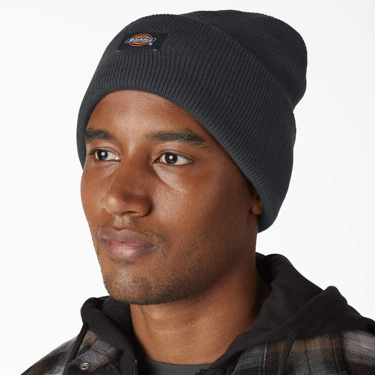 Cuffed Knit Beanie - Dark Charcoal (ZDC) image number 3