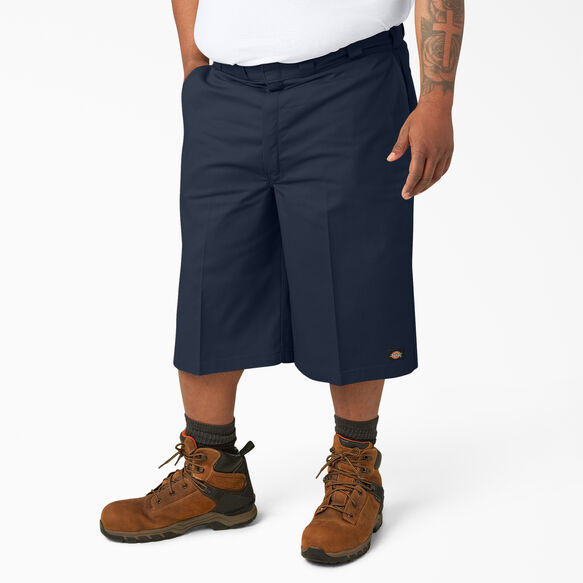 Loose Fit Multi-Use Pocket Work Shorts, 15&quot; - Dark Navy &#40;DN&#41;