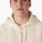 Women&#39;s Plus Heavyweight Logo Sleeve Hoodie - Antique White &#40;AW&#41;