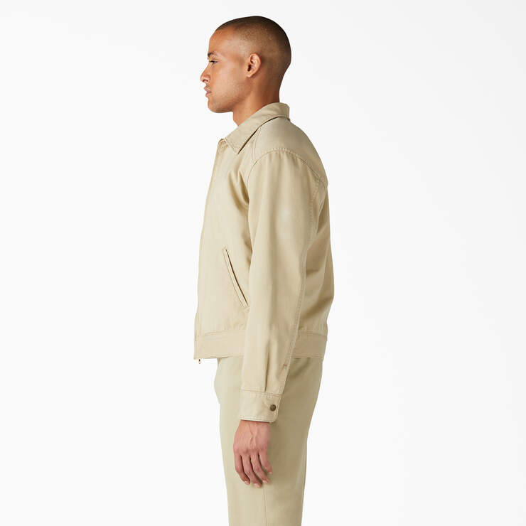Dickies 1922 Gas Station Twill Jacket - Rinsed Tan (RTN) image number 3