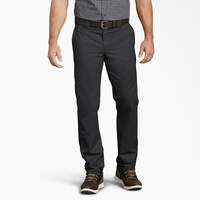 Slim Fit Tapered Leg Multi-Use Pocket Work Pants - Black (BK)