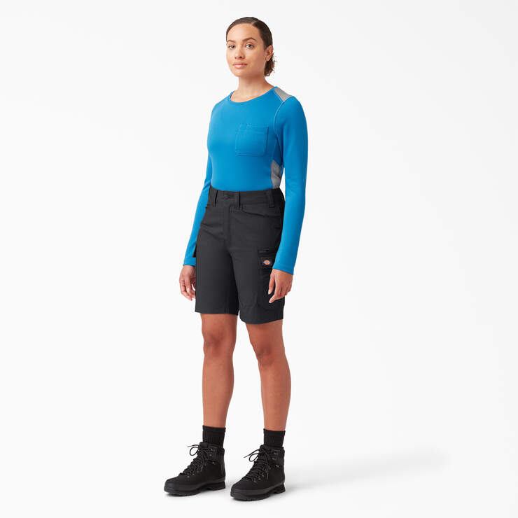 Women's Temp-iQ® 365 Shorts, 9" - Black (BKX) image number 4