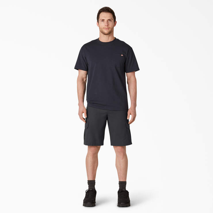 FLEX Cooling Active Waist Regular Fit Cargo Shorts, 11" - Black (BK) image number 7