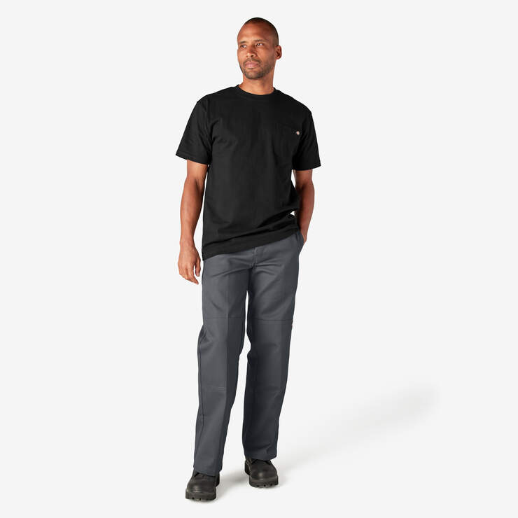 Heavyweight Short Sleeve Pocket T-Shirt - Black (BK) image number 9