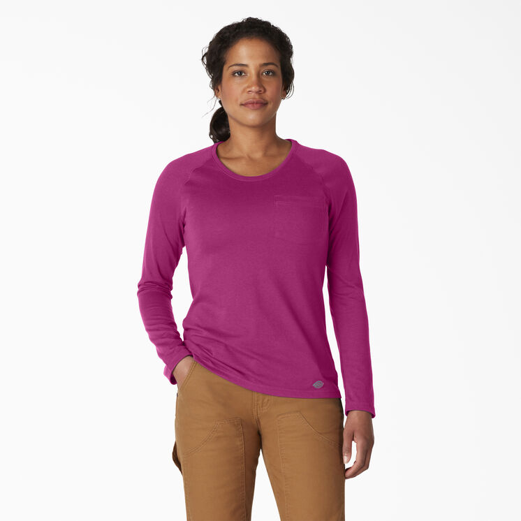Women&#39;s Cooling Long Sleeve T-Shirt - Festival Fuchsia &#40;F2F&#41;
