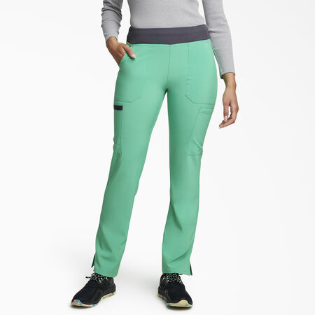Women&#39;s EDS Essentials Tapered Leg Cargo Scrub Pants - Emerald Ocean &#40;EDC&#41;