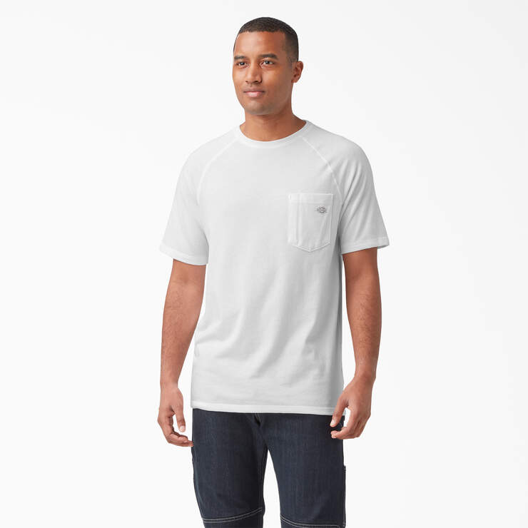 Cooling Short Sleeve Pocket T-Shirt - White (WH) image number 1