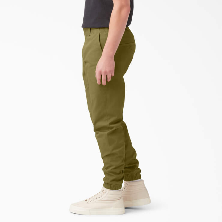 Twill Jogger Work Pants - Green Moss (G2M) image number 3