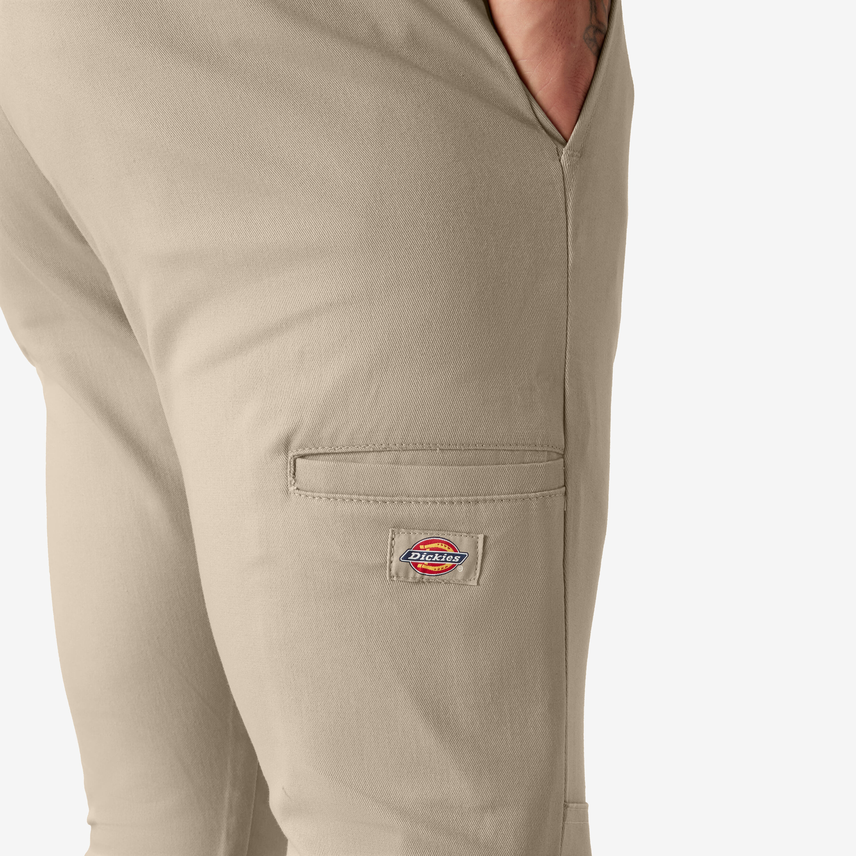 Skinny Fit Double Knee Work Pants