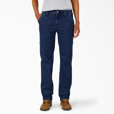 Women&#39;s Carpenter Jeans - Stonewashed Dark Blue &#40;DSW&#41;