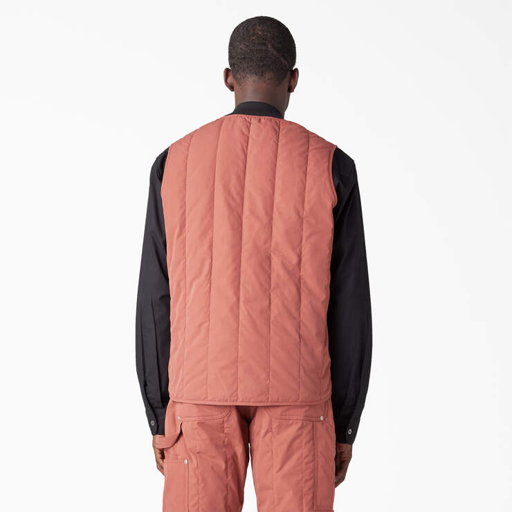 Dickies Premium Collection Quilted Vest - Mahogany (NMY) image number 2