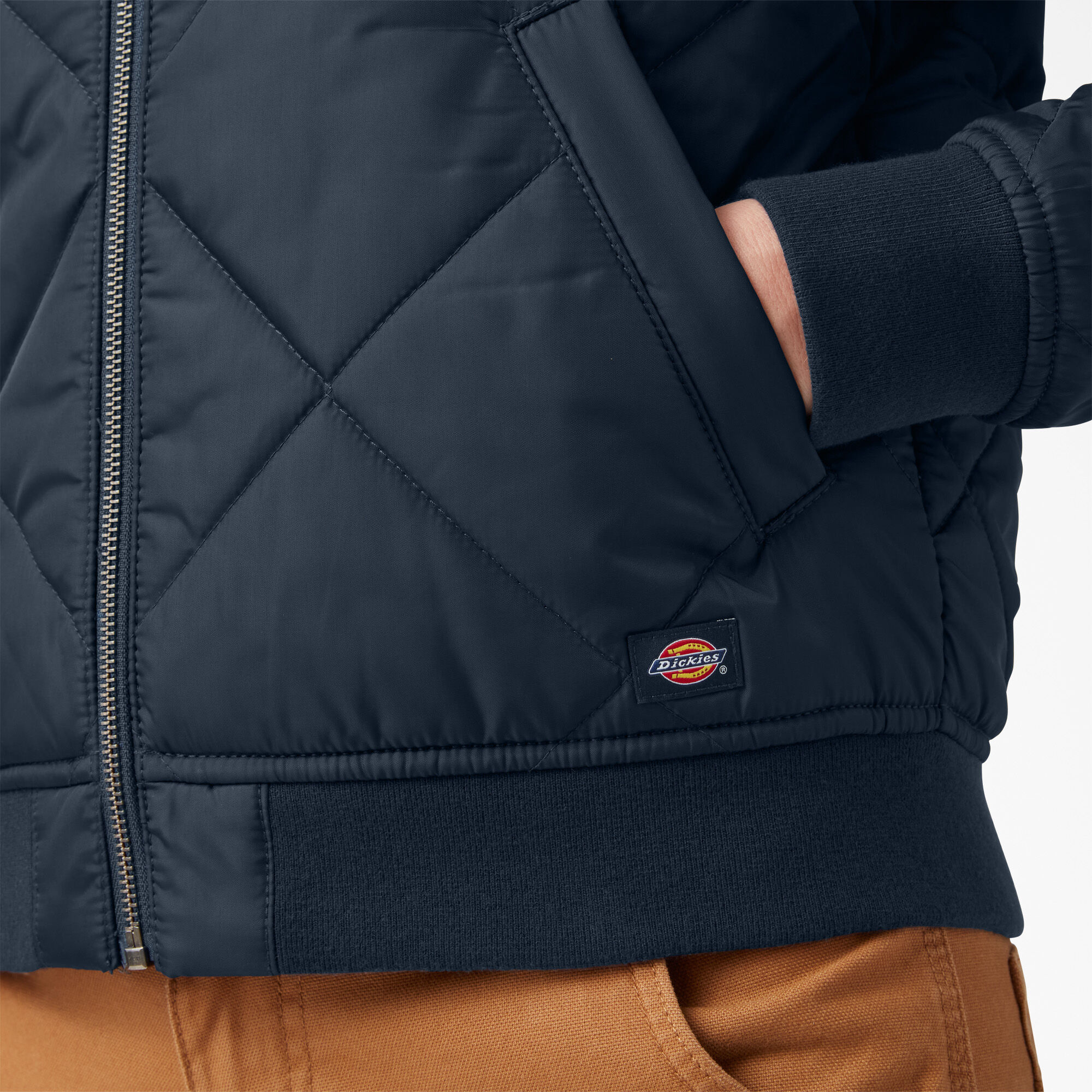 Dickies quilted bomber jacket shop