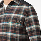 Heavyweight Brawny Flannel Shirt - Chocolate Brown Plaid &#40;A1H&#41;