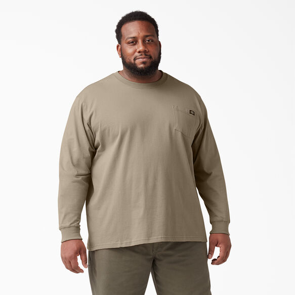Heavyweight Long Sleeve Pocket T-Shirt - Desert Sand &#40;DS&#41;