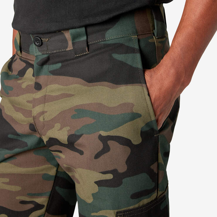 Slim Fit Cargo Pants - Hunter Green Camo (HRC) image number 8