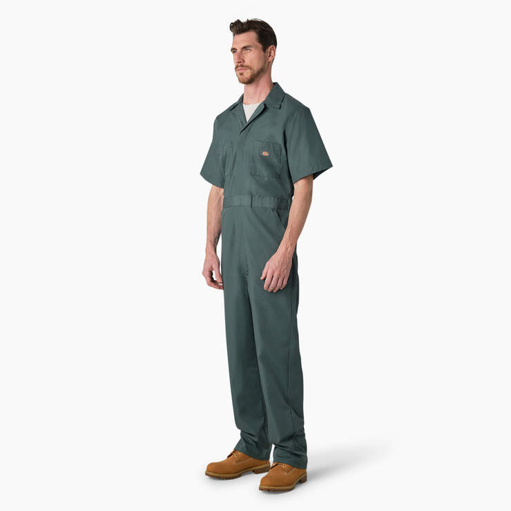 Short Sleeve Coveralls - Lincoln Green (LN) image number 3