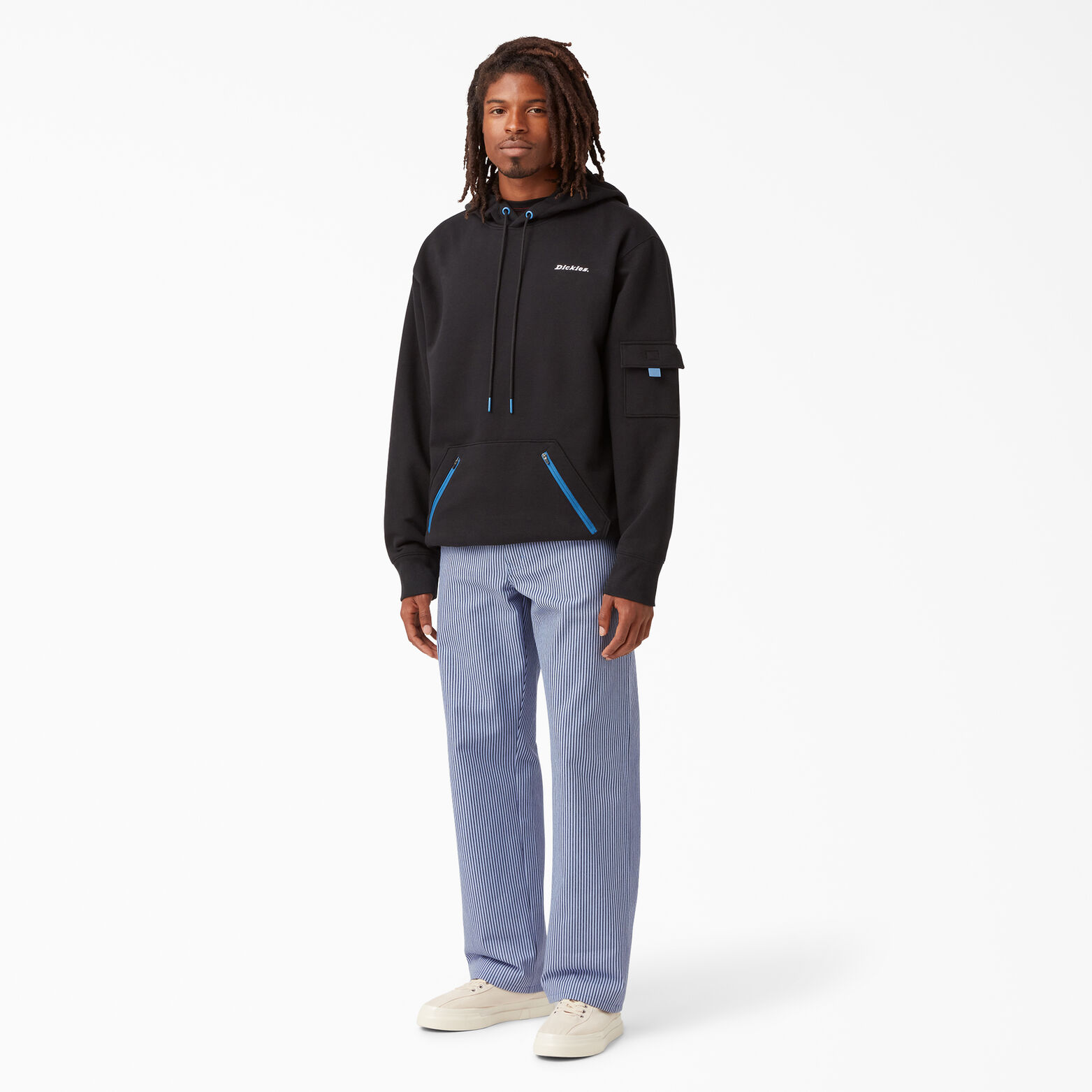 hickory stripe carpenter pants