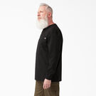 Heavyweight Long Sleeve Henley T-Shirt - Black &#40;BK&#41;