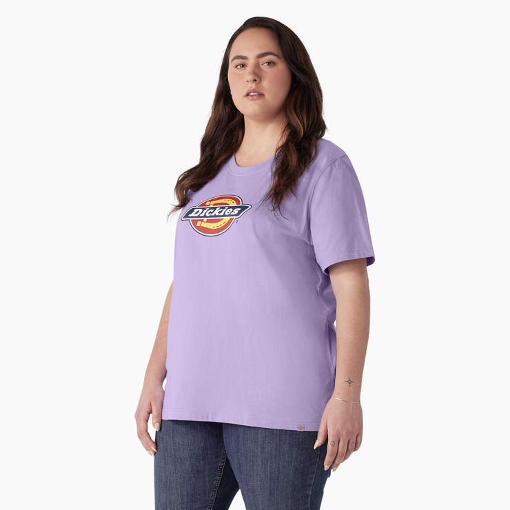 Women's Plus Heavyweight Logo T-Shirt - Purple Rose (UR2) image number 3