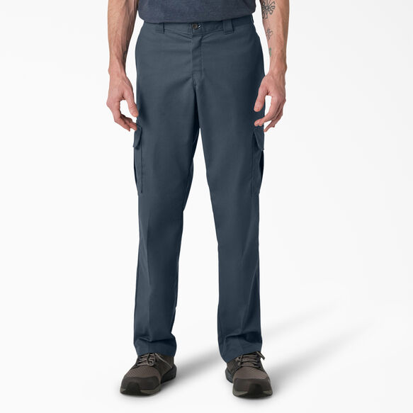 FLEX Regular Fit Straight Leg Cargo Pants - Airforce Blue &#40;AF&#41;