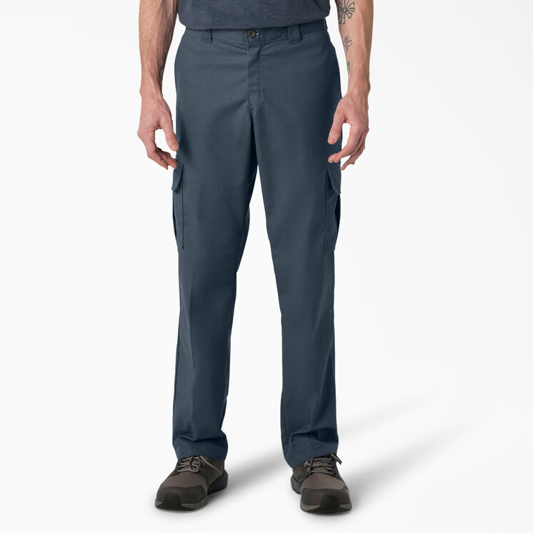 FLEX Regular Fit Straight Leg Cargo Pants - Airforce Blue &#40;AF&#41;