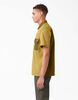 Short Sleeve Button Down Work Shirt - Rinsed Military/Moss Green &#40;R2G&#41;