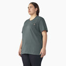 Women&#39;s Plus Short Sleeve Heavyweight T-Shirt - Lincoln Green &#40;LN&#41;