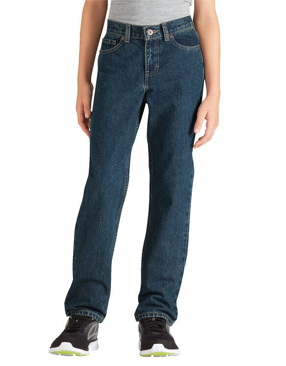 Boys' Slim Fit Straight Leg 6-Pocket Denim Jeans, 8-20 | Dickies