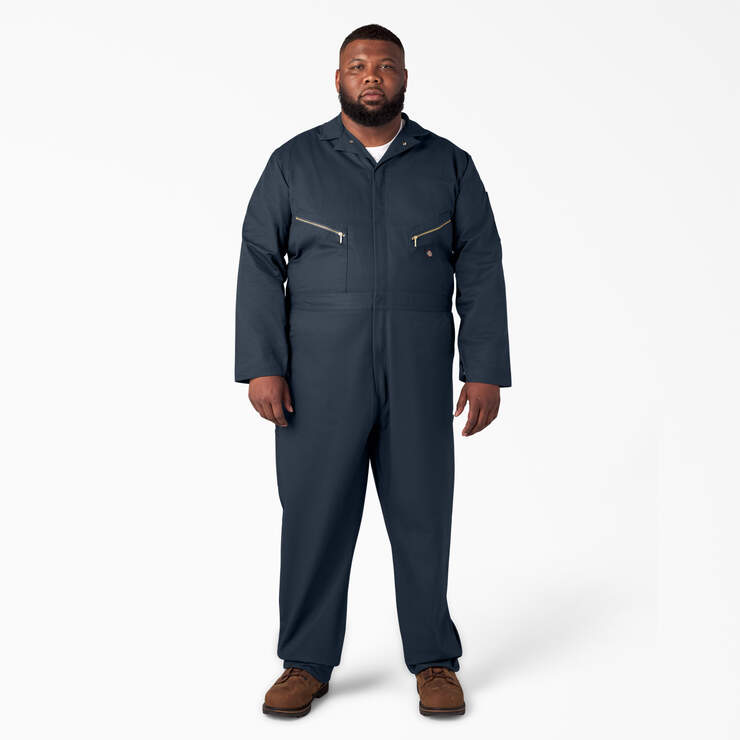 Deluxe Blended Long Sleeve Coveralls - Dark Navy (DN) image number 4