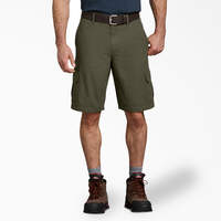Relaxed Fit Ripstop Cargo Shorts, 11" - Rinsed Moss Green (RMS)