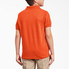 Kids&#39; Piqu&eacute; Short Sleeve Polo, 4-20 - Orange &#40;OR&#41;
