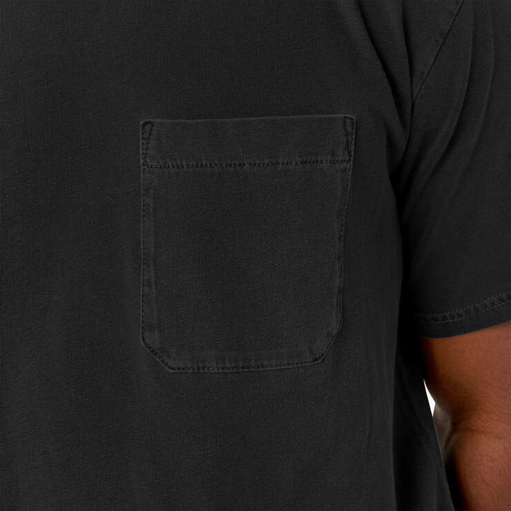 Dickies Premium Collection Pocket T-Shirt - Black Pigment Wash (BWG) image number 7