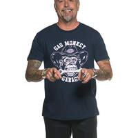 Gas Monkey® Head Graphic T-Shirt - Navy Blue (NVY)