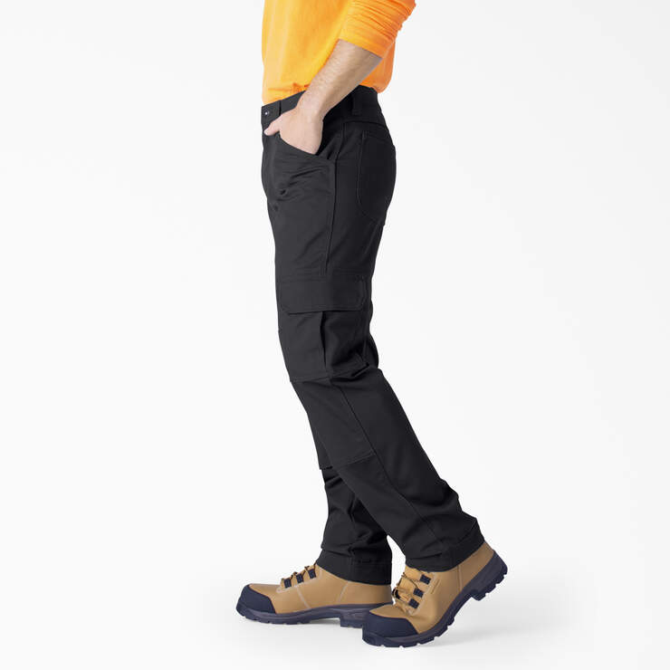 FLEX DuraTech Relaxed Fit Ripstop Cargo Pants - Black (BK) image number 3